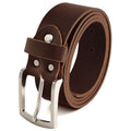 Fa.Volmer ® Gürtel Herren Ledergürtel aus Büffelleder für Männer Jeans Echtleder Braun 38mm breit kürzbar #Br007-02